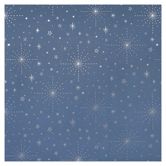 Navy & Silver Star Cardstock Paper by Recollections™, 12" x 12"